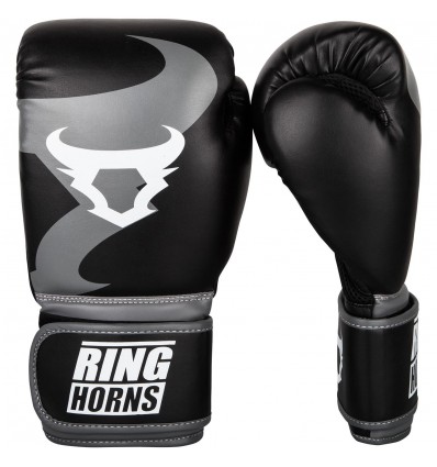 RINGHORNS GUANTES DE BOXEO NEGRO/GRIS