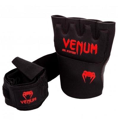 Venum Kontact Gel Glove Wraps - Black/Red