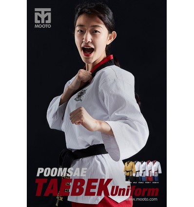 MOOTO DOBOK POOMSAE DAN WT MUJER