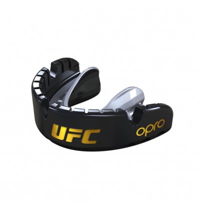 OPRO UFC BUCAL GOLD BRACES NEGRO