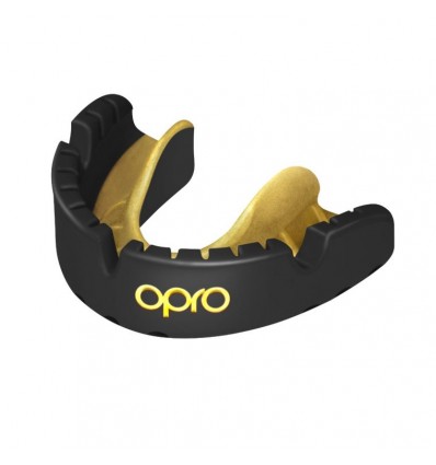 OPRO BUCAL GOLD BRACES NEGRO